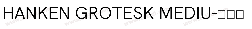 HANKEN GROTESK MEDIU字体转换
